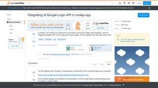 
                            7. Integrating of Google Login API in nodejs app - Stack Overflow