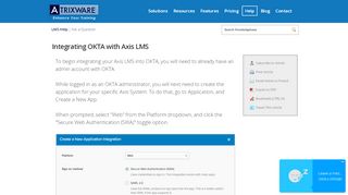 
                            13. Integrating OKTA with Axis LMS - Atrixware