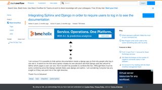 
                            9. Integrating Sphinx and Django in order to require users to log in ...