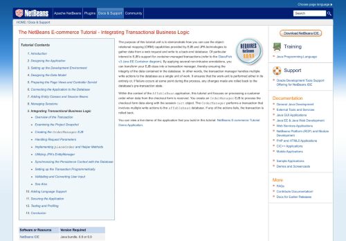 
                            9. Integrating Transactional Business Logic - NetBeans