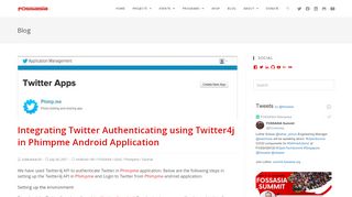 
                            5. Integrating Twitter Authenticating using Twitter4j | blog.fossasia.org