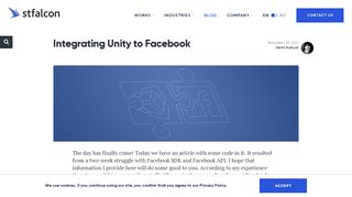 
                            4. Integrating Unity to Facebook | Blog | Web and mobile app ...