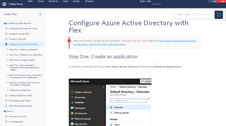 
                            10. Integrating with Microsoft Azure Active Directory - Twilio