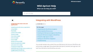 
                            13. Integrating with WordPress - Wild Apricot Help
