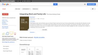 
                            5. Integrating Work and Family Life: The Home-Working Family