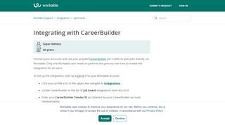 
                            10. Integrating your CareerBuilder account – Workable Support