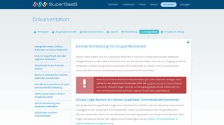 
                            13. Integration | Einmal Anmeldung für Drupal Webseiten - SuperSaaS