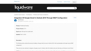 
                            10. Integration of Google Gmail In Outlook 2016 Through IMAP ...