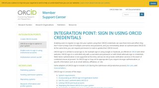 
                            3. Integration point: Sign in using ORCID credentials | ORCID Members