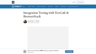 
                            10. Integration Testing with TestCafe & BrowserStack – ITNEXT