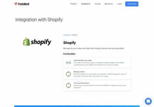 
                            13. Integration with Shopify | Holded