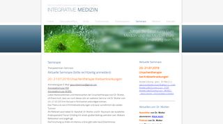 
                            3. Integrative Medizin - Detox Klinik @ Tagesklinik :: Seminare