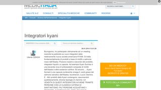 
                            7. Integratori kyani - 26.01.2014 | MEDICITALIA.it