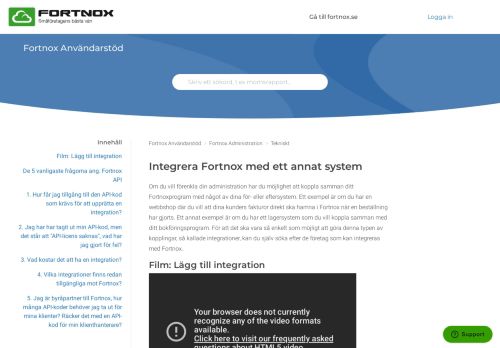 
                            10. Integrera Fortnox med ett annat system – Fortnox Användarstöd