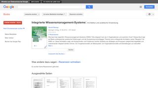 
                            10. Integrierte Wissensmanagement-Systeme: Architektur und praktische ...