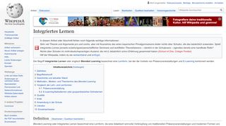 
                            4. Integriertes Lernen – Wikipedia