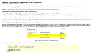 
                            9. Integriertes Login für mehrere Anwendungen: mit APEX ... - Oracle