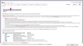 
                            2. Integrity International Online Assessments