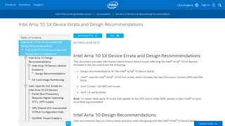 
                            5. Intel Arria 10 SX Device Errata and Design Recommendations