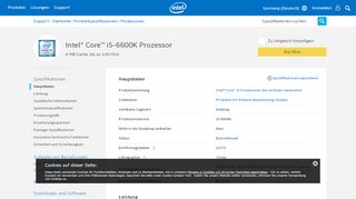 
                            11. Intel® Core™ i5-6600K Processor (6M Cache, up to 3.90 GHz ...
