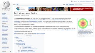 
                            13. Intel Management Engine - Wikipedia