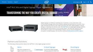 
                            11. Intel® NUC Kits and Digital Signage Player Solutions