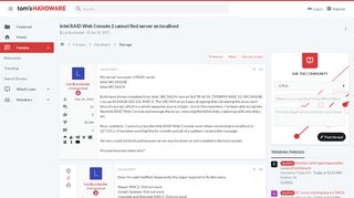 
                            6. Intel RAID Web Console 2 cannot find server on localhost | Tom's ...