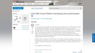 
                            6. Intel XDK Cross Platform developing and authentication - MSDN ...