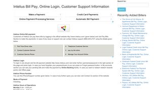 
                            10. Intelius Bill Pay, Online Login, Customer Support Information