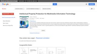 
                            11. Intellectual Property Protection for Multimedia Information Technology
