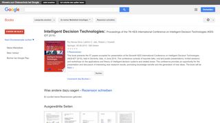 
                            12. Intelligent Decision Technologies: Proceedings of the 7th KES ...