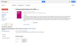 
                            5. Intelligent Help Systems for UNIX