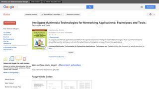 
                            10. Intelligent Multimedia Technologies for Networking Applications: ...