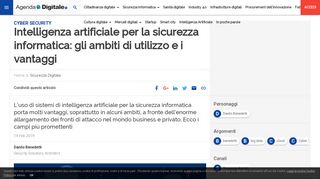 
                            6. Intelligenza artificiale per la sicurezza informatica: gli ambiti di utilizzo ...