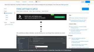 
                            8. Intellij can't login to github - Stack Overflow