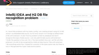 
                            6. Intellij IDEA and H2 DB file recognition problem – IDEs Support ...