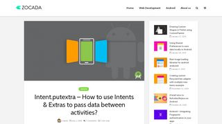 
                            2. Intent.putextra – How to use Intents & Extras to pass data between ...