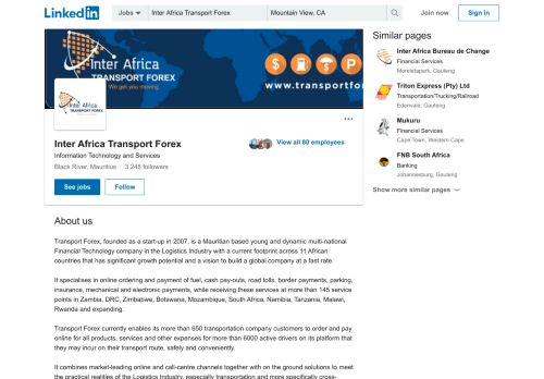
                            10. Inter Africa Transport Forex | LinkedIn