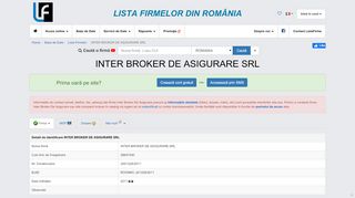 
                            5. INTER BROKER DE ASIGURARE SRL din Oradea Str. George ...