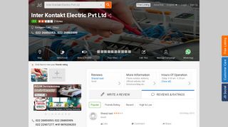 
                            4. Inter Kontakt Elektrik Pvt Ltd, Goregaon East - Electrical Contractors in ...