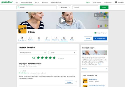 
                            13. Interac Employee Benefits and Perks | Glassdoor.ca