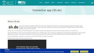 
                            8. Interactive app (Sli.do) | Fundamental Rights Forum