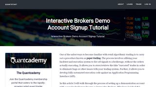 
                            7. Interactive Brokers Demo Account Signup Tutorial | ...