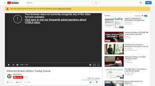 
                            8. Interactive Brokers Options Trading Tutorial - YouTube