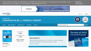 
                            2. Interactive CardioVascular and Thoracic Surgery | Oxford Academic