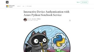 
                            7. Interactive Device Authentication with Azure Python Notebook Service