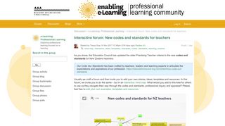 
                            9. Interactive forum: New codes and standards for teachers : Virtual ...