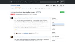 
                            4. Interactive jobs for docker driver · Issue #3694 · hashicorp/nomad ...