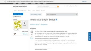 
                            7. Interactive Login Script - Microsoft