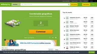 
                            11. Interactive Map: Coordenadas geográficas (coordenadas ... - Educaplay